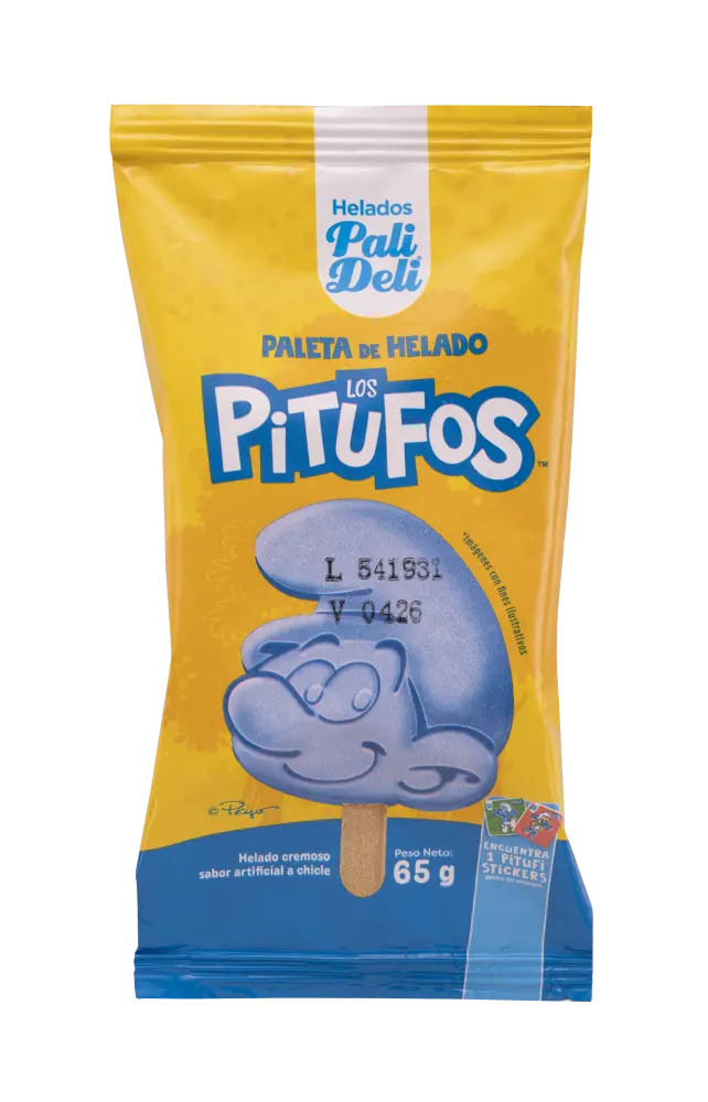 Paleta de Helado Los Pitufos ( 12 Unidades )