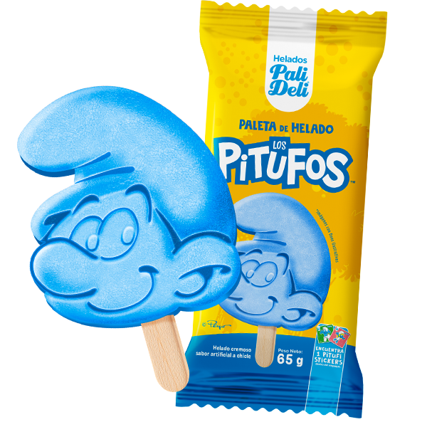 Paleta de Helado Los Pitufos